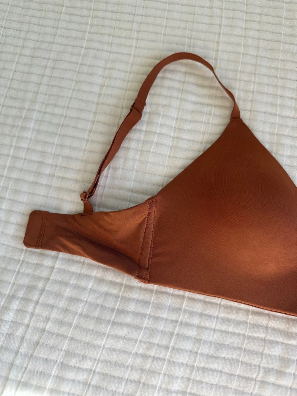 Rust Orange/ Bronze SKIMS Wireless Bra - Women’s 30B - Picture 4 of 12